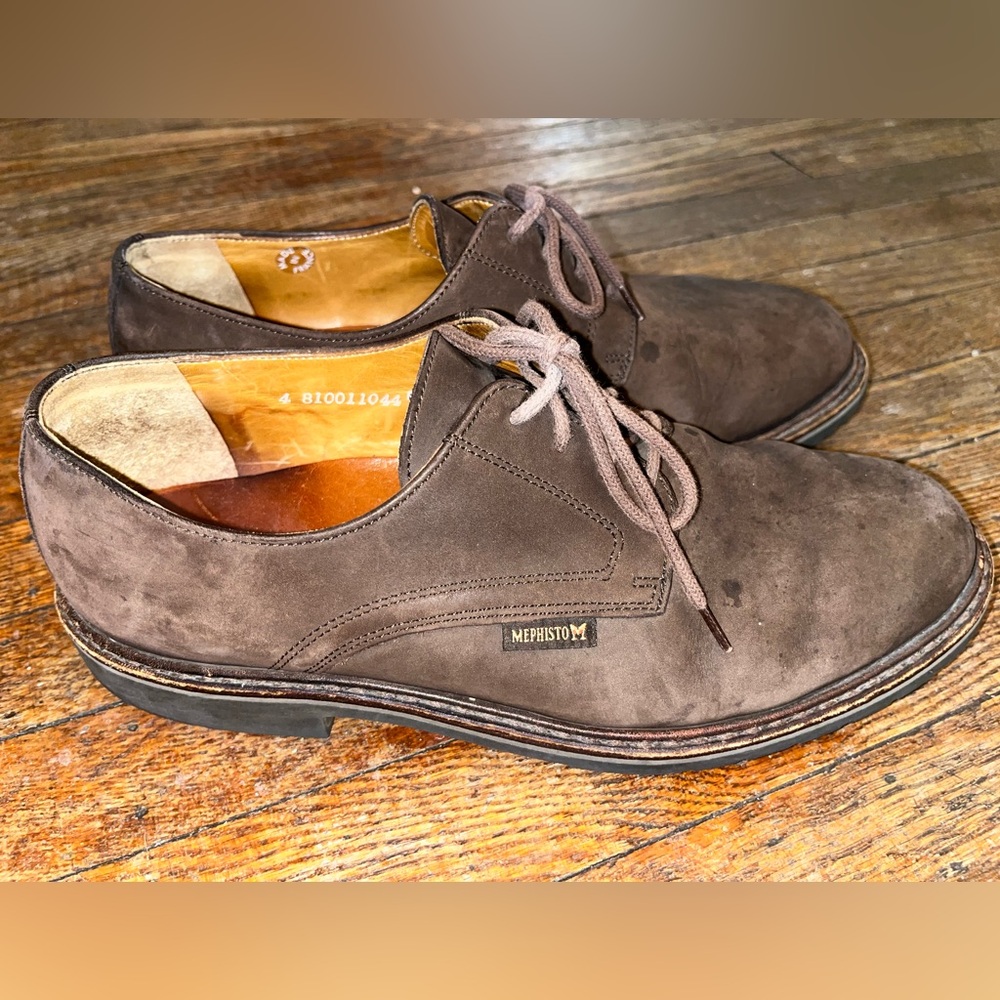 Mephisto Oxford Air-Relax Brown Dress Shoes US 9.5 Made in France